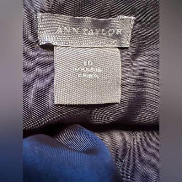 Ann Taylor Blue Dress with Silver Embroidery - Picture 6 of 6